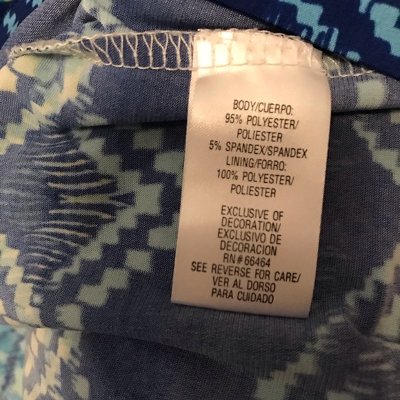 Sandra Darren Maxi Blue, Teal, Green Dress 👗 - Picture 8 of 13